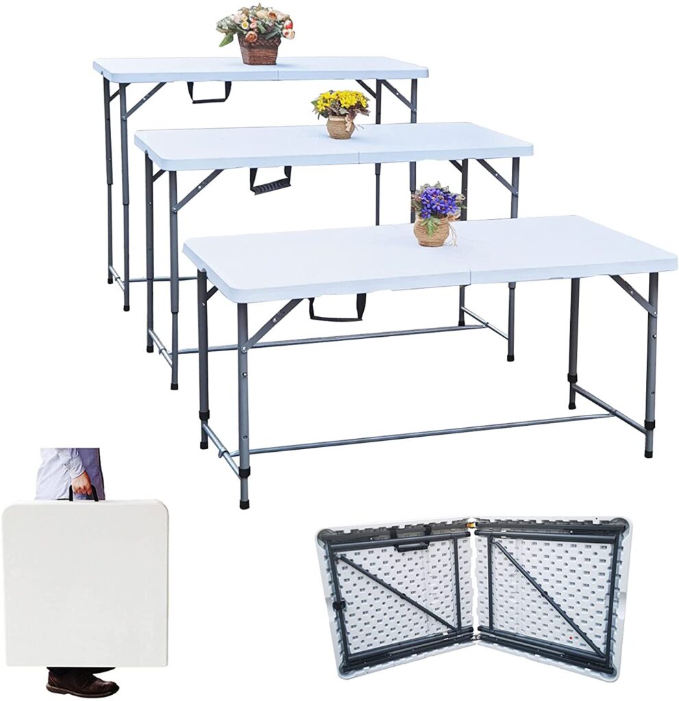 Picture of adjustable height table